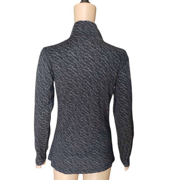 WOOLX jacket women's medium M quarter zip 100% merino wool heathered jacket gray - Picture 3 of 9